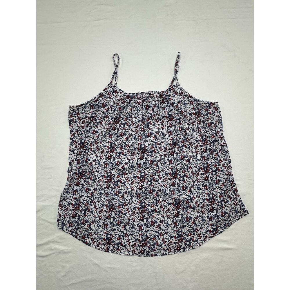 Faded Glory Tank Top, Women's Size XL, Red‎ White Blue, Floral